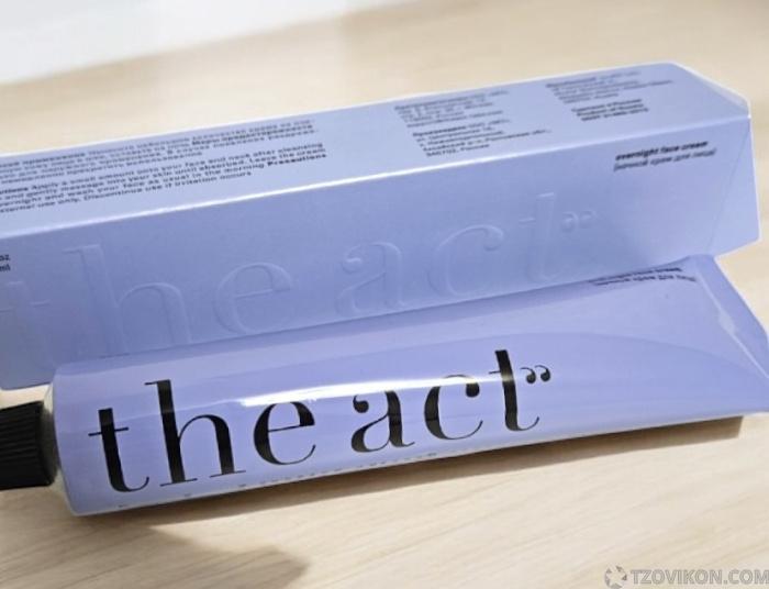 The Act Ночной питательный крем для лица с витаминами и пребиотиками  отзывы